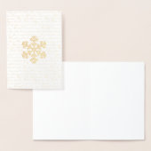  Frans script Snowflake Christmas Folie Kaarten (Display)