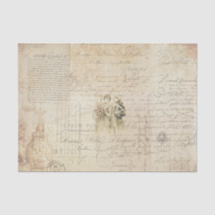 Frans script Tissuepapier