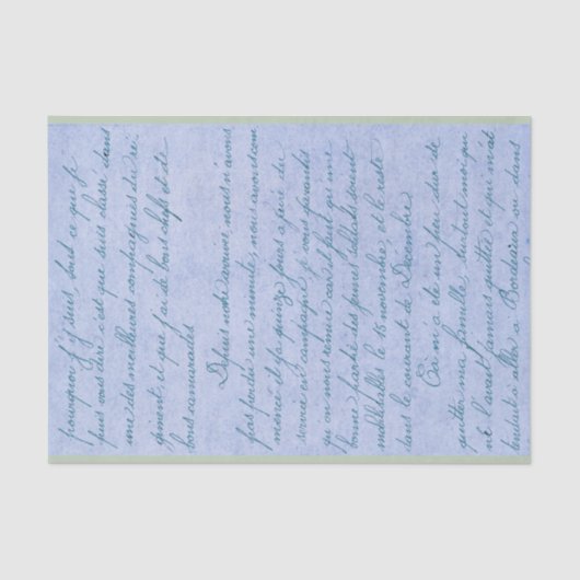 Frans script Tissuepapier (Voorkant)