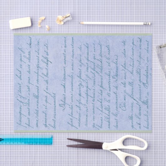 Frans script Tissuepapier (Craft)