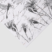 Frans Script Wilde bloem Dragonfly-decoupage Craft Tissuepapier (Detail)