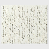 Frans Script Wrapping Paper Cadeaupapier (Vlak)