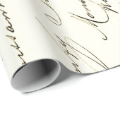 Frans Script Wrapping Paper Cadeaupapier (Rol Hoek)