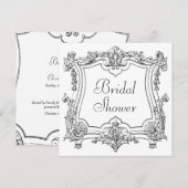 Frans Scroll Vrijgezellenfeest dubbelzijdig Kaart (Voorkant / Achterkant)