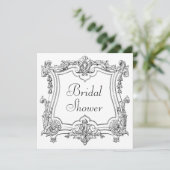 Frans Scroll Vrijgezellenfeest dubbelzijdig Kaart (Staand voorkant)