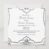 Frans Scroll Vrijgezellenfeest dubbelzijdig Kaart (Achterkant)