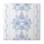 Frans, shabby, , bleek blauw, wit, chic, tegeltje (Voorkant)