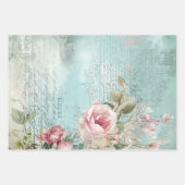 Frans Shabby Chic-patroon Inpakpapier Vel (Voorkant 2)