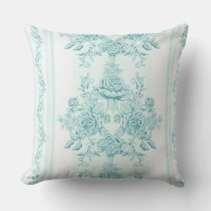 Frans, , shabby, chic,patroon,Victoriaans,turq Buitenkussen