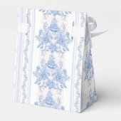 Frans, shabbykic, , bleek blauw, wit, land bedankdoosjes (Achterkant)