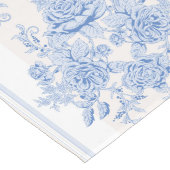 Frans, shabbykic, , bleek blauw, wit, land lange tafelloper (Hoek)