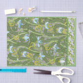 Frans Snowdrops Art Nouveau Stylized Pattern 1800 Tissuepapier (Craft)