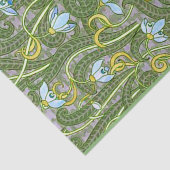 Frans Snowdrops Art Nouveau Stylized Pattern 1800 Tissuepapier (Detail)