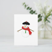 Frans Snowman Briefkaart (Staand voorkant)