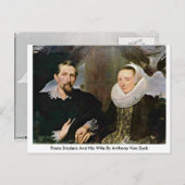 Frans Snyders en zijn vrouw van Anthony Van Dyck Briefkaart (Voorkant / Achterkant)