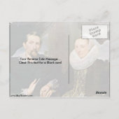 Frans Snyders en zijn vrouw van Anthony Van Dyck Briefkaart (Achterkant)