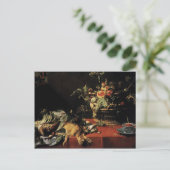 Frans Snyders- still Life with Fruit Basket,Game Briefkaart (Staand voorkant)