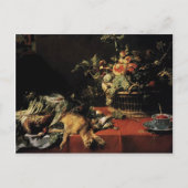 Frans Snyders- still Life with Fruit Basket,Game Briefkaart (Voorkant)