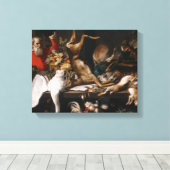 Frans Snyders - Stilleven met dood spel, Fruits Canvas Afdruk (Insitu (Houten vloer))