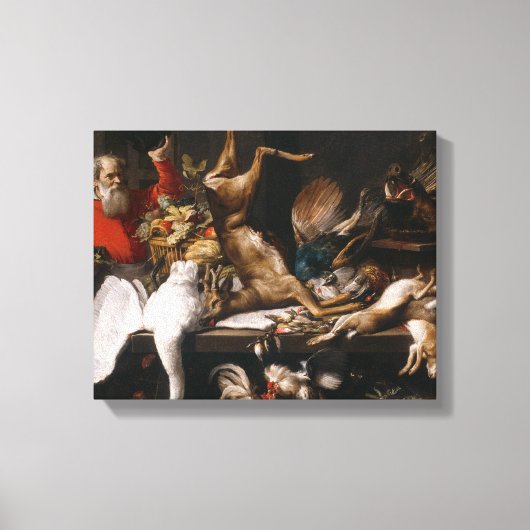 Frans Snyders - Stilleven met dood spel, Fruits Canvas Afdruk (Voorkant)