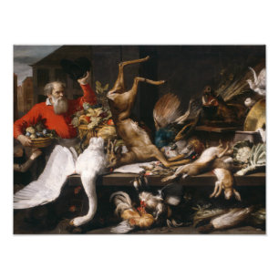 Frans Snyders - Stilleven met dood spel, Fruits Foto Afdruk