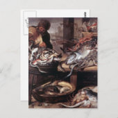 Frans Snyders- The Fishmonger Briefkaart (Voorkant / Achterkant)