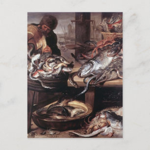 Frans Snyders- The Fishmonger Briefkaart