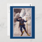 Frans Soldaat over Skis in Alpen - Les Diables Ble Briefkaart (Voorkant / Achterkant)