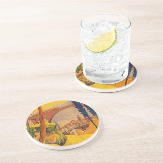  Frans Spoorwegvervoer Zandsteen Onderzetter (Zijkant)