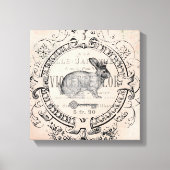 Frans Spring Rabbit stretched canvas (Voorkant)