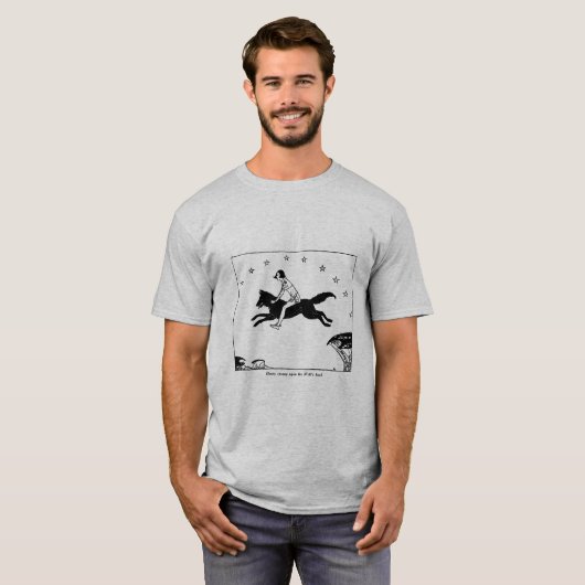 Frans Sprookje Wolf en Prins T-shirt (Voorkant volledig)