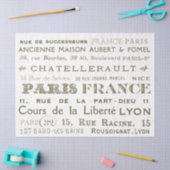  Frans Stad Names Paris Collage Tissuepapier (Craft)