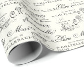  Frans Stad Names Paris Wrapping Paper Cadeaupapier (Rol Hoek)