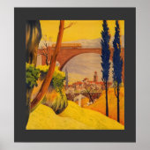  Frans station voor treinreizen Poster (Voorkant)