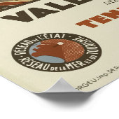 Frans  station voor treinreizen St. Valery Poster (Hoek)