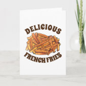 Frans Steak Fries Fried Potato Junk Food Kaart (Voorkant)
