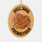 Frans Steak Fries Fried Potato Junk Food Keramisch Ornament (Rechts)