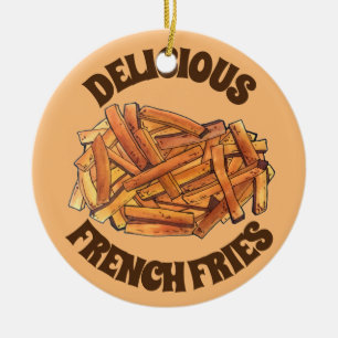 Frans Steak Fries Fried Potato Junk Food Keramisch Ornament