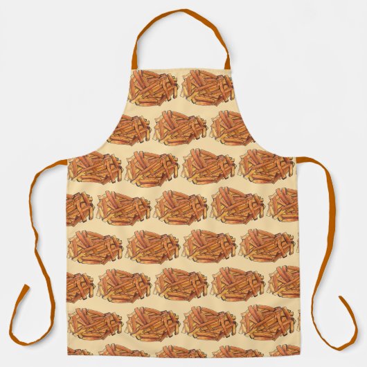 Frans Steak Fries Fried Potato Junk Food Schort (Voorkant)