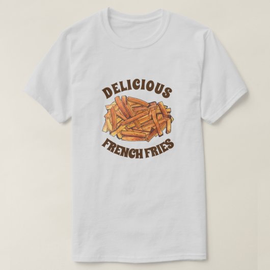 Frans Steak Fries Fried Potato Junk Food T-shirt (Design voorkant)