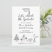 Frans stijl Afstuderen Brunch Luncheon Diner Kaart (Staand voorkant)