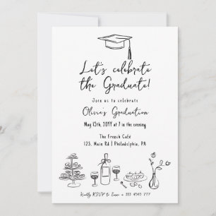 Frans stijl Afstuderen Brunch Luncheon Diner Kaart