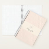 Frans Stijl Roze Gestreept Spiraalvormig Notitieb Notitieboek (Binnen)