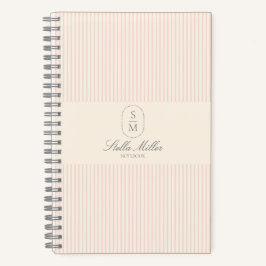 Frans Stijl Roze Gestreept Spiraalvormig Notitieb Notitieboek