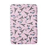 Frans stijlgeperst kleed papier met elastische tow badmat (Voorkant Verticaal)