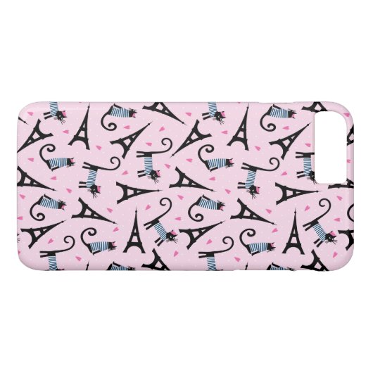 Frans stijlgeperst kleed papier met elastische tow Case-Mate iPhone case (Achterkant (Horizontaal))