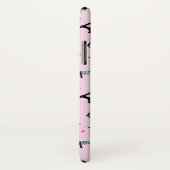 Frans stijlgeperst kleed papier met elastische tow Case-Mate iPhone case (Achterkant / rechts)