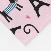 Frans stijlgeperst kleed papier met elastische tow fleece deken (Hoek)