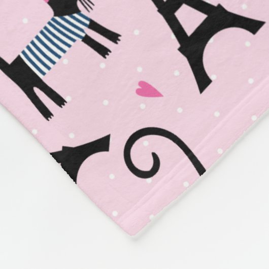 Frans stijlgeperst kleed papier met elastische tow fleece deken (Hoek)