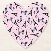 Frans stijlgeperst kleed papier met elastische tow kartonnen onderzetters (Voorkant)